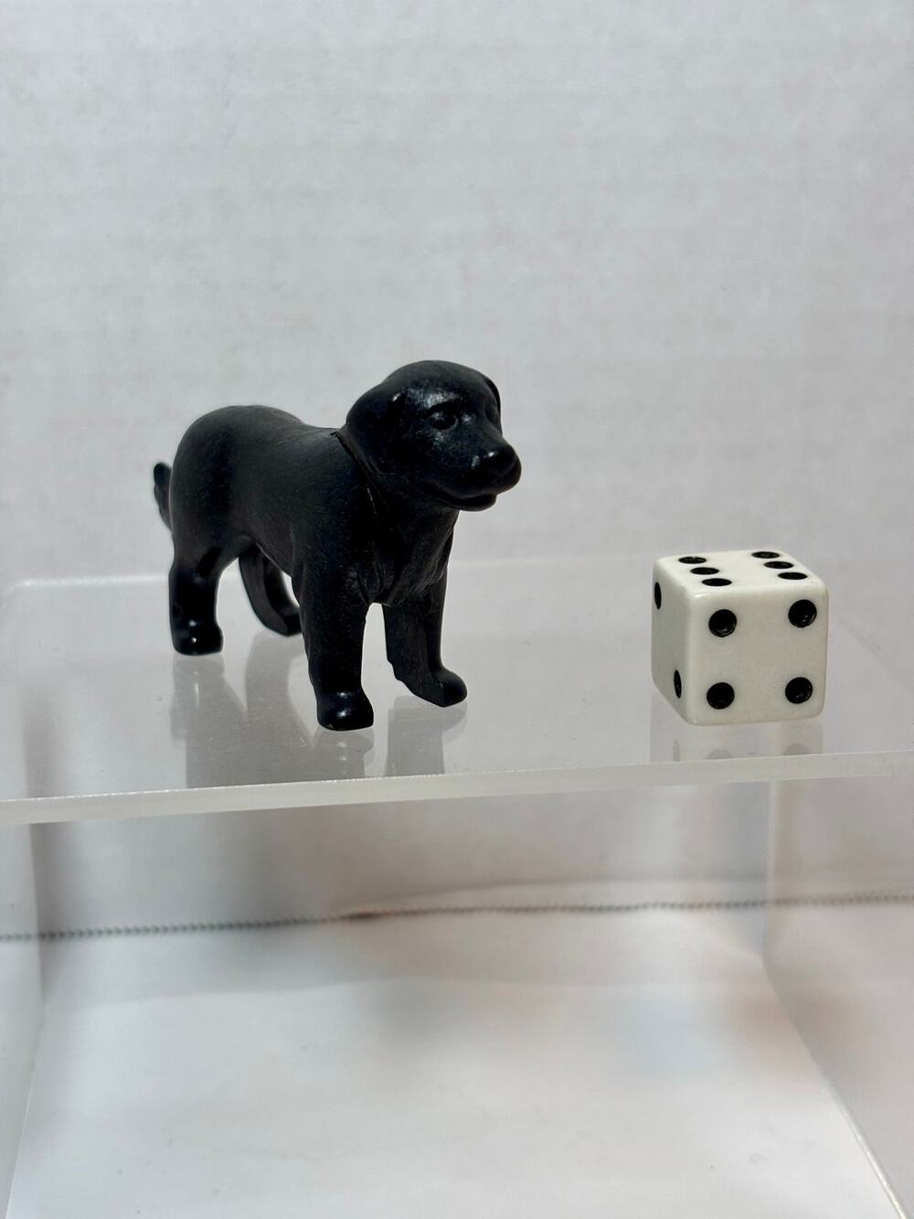 Playmobil Minature Black Saint Bernard Dog